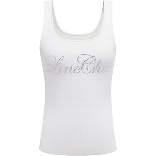 LINCCHIC金羽杰2026年春季新品U领针织吊带背心女