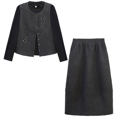 优雅减龄修身显瘦通勤三件套女