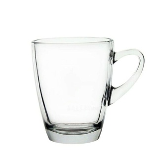 进口Ocean玻璃咖啡杯带把水杯茶杯加厚耐热牛奶杯创意果汁热饮杯