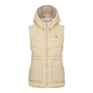 LAFUMA乐飞叶秋冬新款保暖中量连帽羽绒马甲女休闲保暖时尚背心