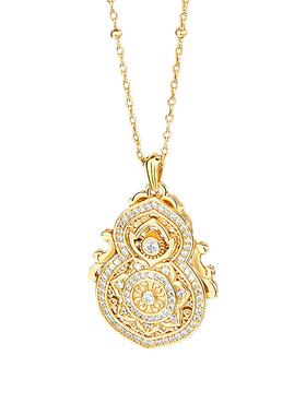 s925纯银黄金古法福禄葫芦吊坠