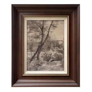 全实木复古油画框外框架线条装裱定制任意大尺寸相框镜框唐卡佛像