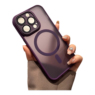 适用iphone15手机壳磁吸苹果13手机壳新款17pro自带镜头膜11磨砂透明12男女情侣15plus高级感女16全包保护套