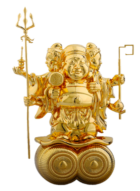 原装正品李居明九运吉祥物大黑天三面财神摆件客厅办公书房装饰