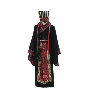 古装汉服男直裾深衣唐装汉代大臣三国晋朝影视戏服表演华服演出服