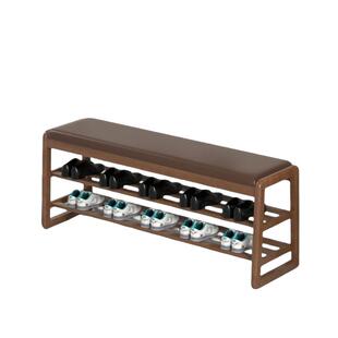 全实木鞋架家用门口换鞋凳可坐穿鞋凳多层鞋柜入户门换鞋架简约