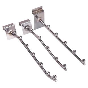 服装店展示架专用带珠七珠挂钩上墙卡槽展示架洞板五珠网格网片钩