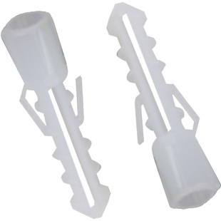 白色尼龙鱼形胶塞M6塑料膨胀管M8膨胀螺丝爆炸胶粒锚栓墙胀塞6mm