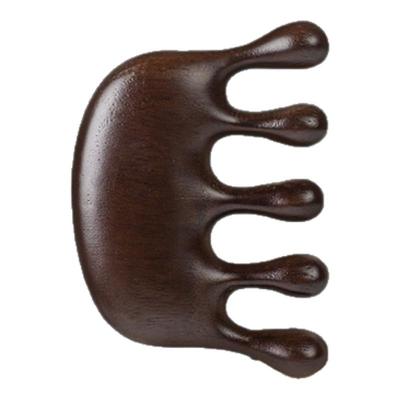 按摩梳檀木头部经络梳子头疗专用