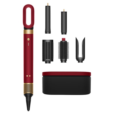 【新品】Dyson戴森HS09造型吹风机鎏金红丝绒色卷发直板夹礼盒款