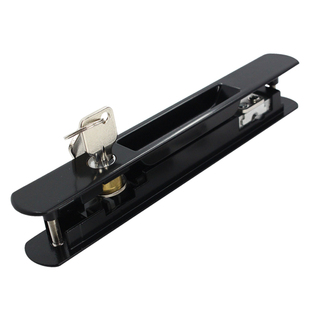 90型铝合金门窗钩锁老式推拉门锁阳台落地玻璃窗锁扣移门条形勾锁