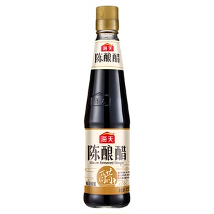 海天食用陈酿醋450mL瓶装5度白醋酿造食醋家用腌制点蘸饺子调味品
