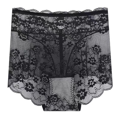 中高腰蕾丝内裤性感蕾丝无痕提臀