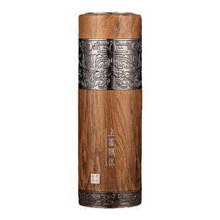 正品高档银杯子999纯银保温杯水杯足银内胆银茶杯男士女定制刻字