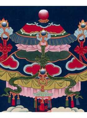 鹤延道人高清水陆画葛天师画像