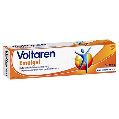 澳大利亚直邮Voltaren扶他林 肌肉背部消炎止痛膏150g/支