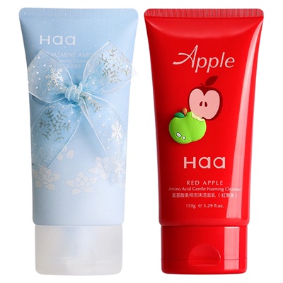 haa栀子花氨基酸洗面奶柔和泡沫洁面乳保湿清洁控油舒缓平价学生