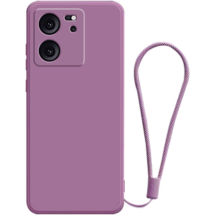 适用于红米K60版手机壳防摔k60新款s液态硅胶e女pro+樱花紫手绳保护套简约男纯色2024新色版简约外壳