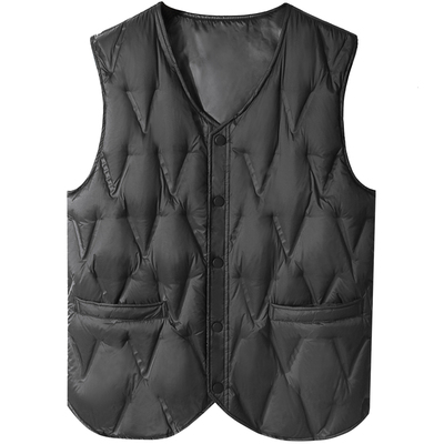 中老年男士羽绒马甲秋冬季