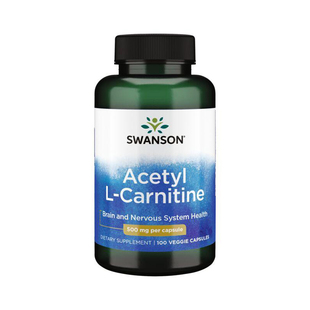 Swanson斯旺森乙酰左旋肉碱素食胶囊补充脑能量助于大脑神经功能