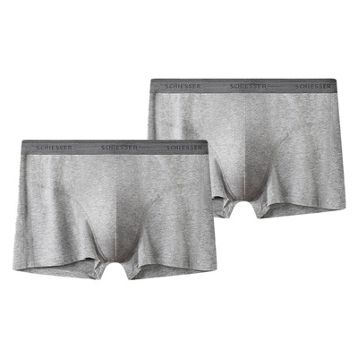 舒雅2条装男士50S舒美棉平角内裤