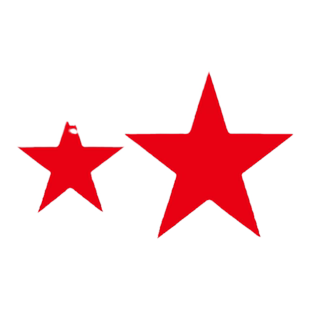 幼儿园星星粘纸红色五角星不干胶活动道具星星爱心贴纸奖励鼓励带粘性纸质标贴纸手工制作国旗黄色五角星贴纸