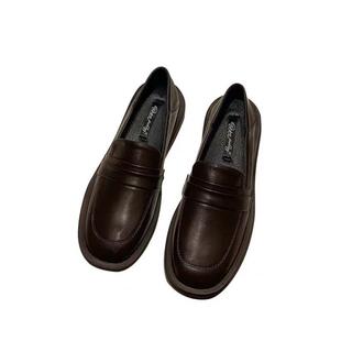 单鞋女2025年春夏新款jk乐福女鞋子百搭韩版英伦风黑色小皮鞋潮