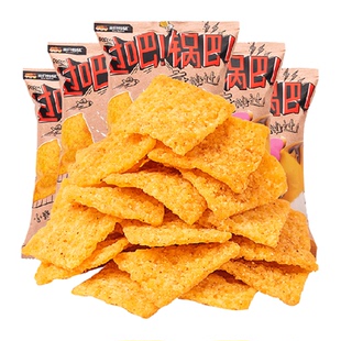 三只松鼠锅巴小米锅巴香辣味袋装特产特色传统小吃休闲零食