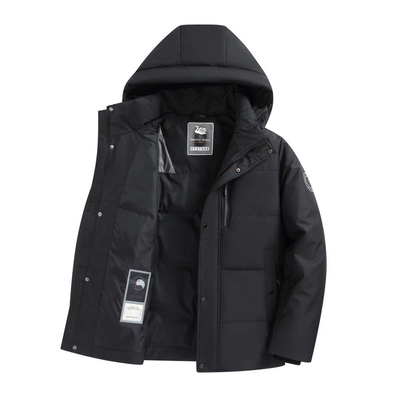 皮尔卡丹鹅绒羽绒服男2025冬季新款抗寒加厚保暖极寒休闲男装外套