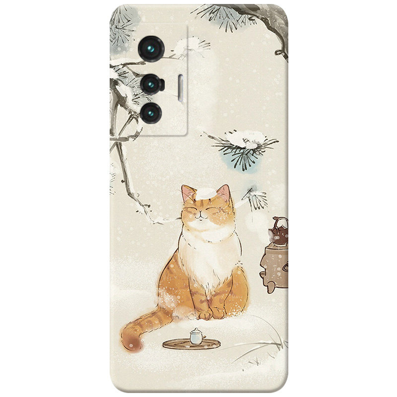 中国风猫咪适用vivo手机壳