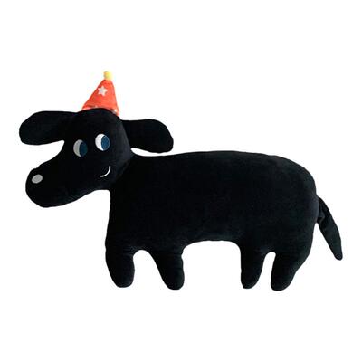 搞怪黑狗抱枕腊肠狗小众公仔