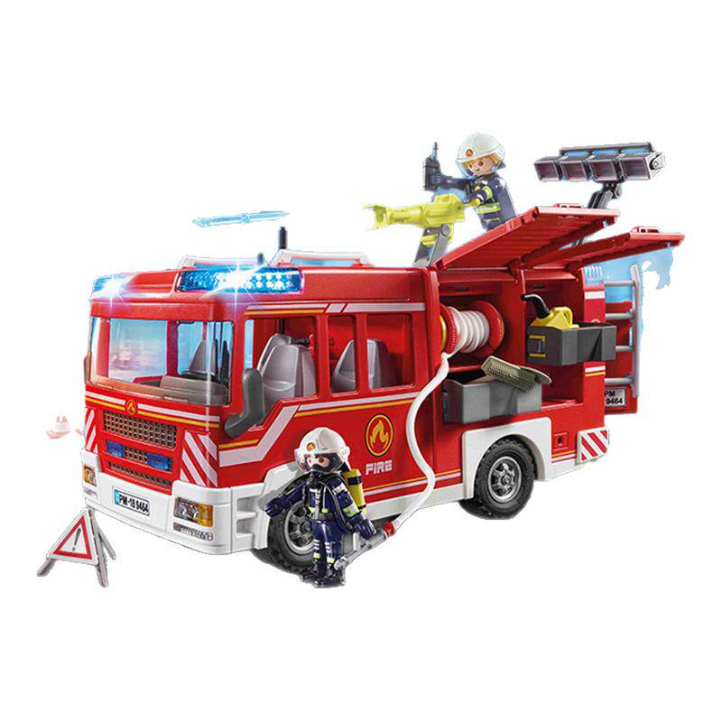 playmobil摩比世界大号消防局玩具汽车儿童模型9464