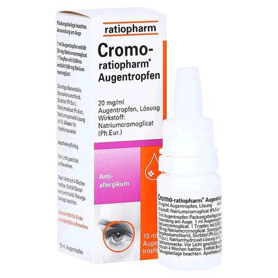 欧洲直邮德国药房ratiopharm过敏结膜炎眼药水10ml单瓶装1岁+成人