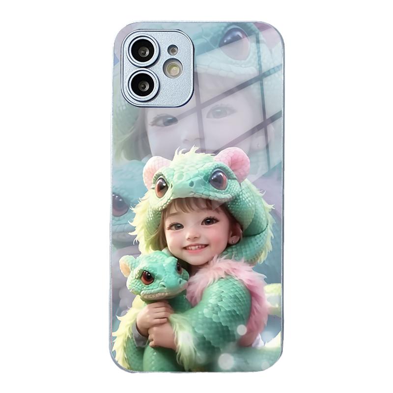 imobile蛇宝宝手机壳适用小米红米note14卡通note13新年12turbo/k70e/k60/k40/k50至尊版11/10/9/proplus玻璃