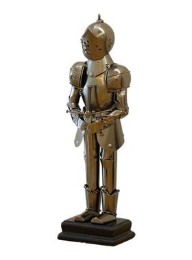 纯金属装饰欧式铁艺武士手握装备