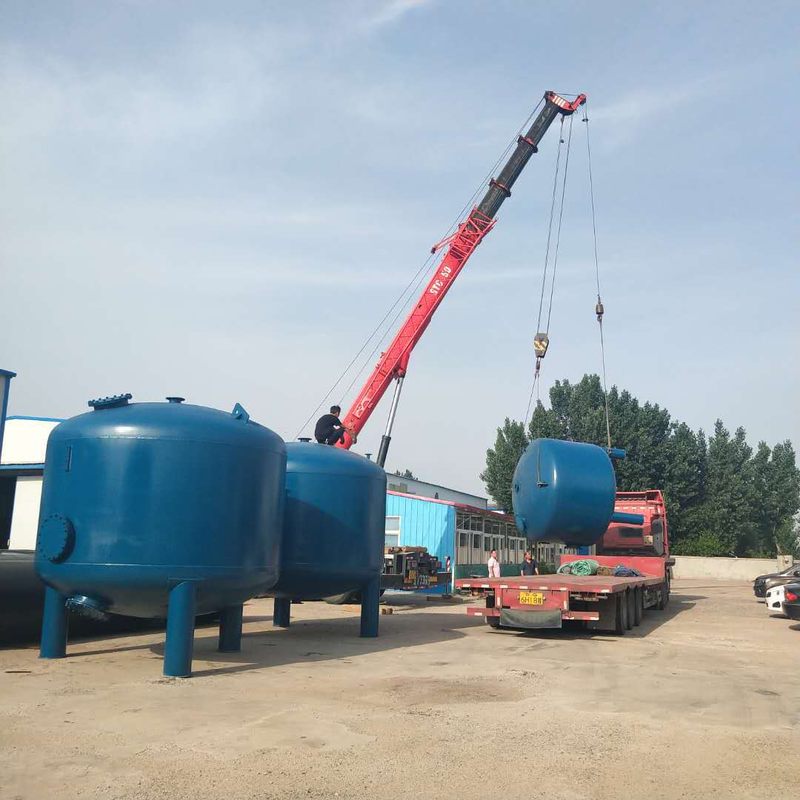 厂家供应多介质活性炭砂滤器 石英砂过滤罐碳钢污水处理设备