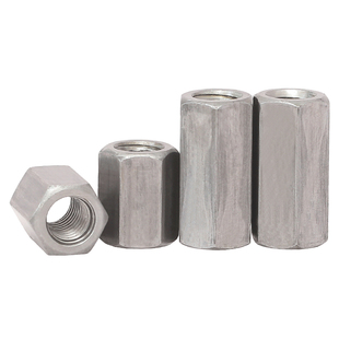 304不锈钢加长六角正反牙螺母 双向活接连接丝杆M5M6M8M10M12M20