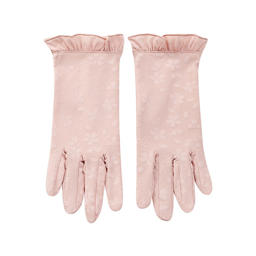 防晒手套女士冰丝薄款透气夏季开车骑车驾驶露指触屏防滑防紫外线