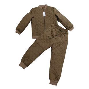 P棉19巡逻保暖衣裤边防棉衣棉裤套装男寒区防寒驻训土黄色棉衣裤