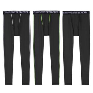 儿童篮球紧身裤秋冬季男童足球打底裤跑步紧身衣训练服装运动套装