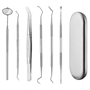 牙医工具清洁牙齿口腔护理牙科工具内窥镜子探针去牙结石牙渍牙垢