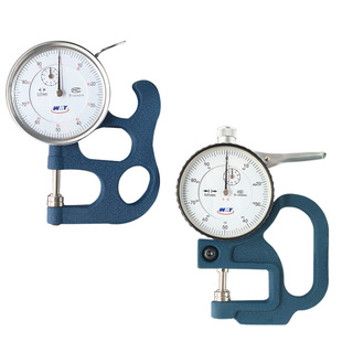 山东威海0-10mm指针测厚规 测厚仪0.01mm厚薄规 厚薄尺薄膜测厚规