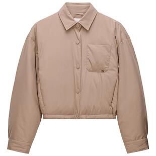 【特享折扣】欧时力轻柔棉感短款羽绒服外套面包服休闲25秋冬尖货