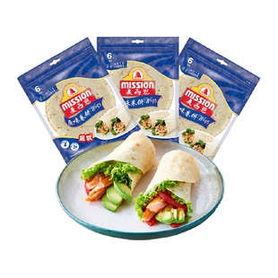 Mission/麦西恩原味卷饼270g*5袋(18片)西式薄饼早餐搭配