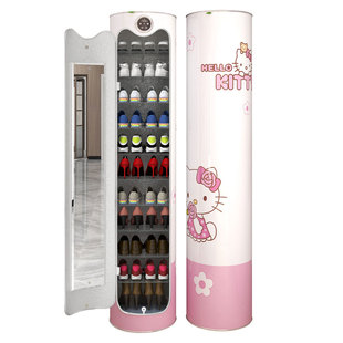 金趣智能杀菌旋转鞋柜家用门口大容量整装入户阳台带镜子收纳柜