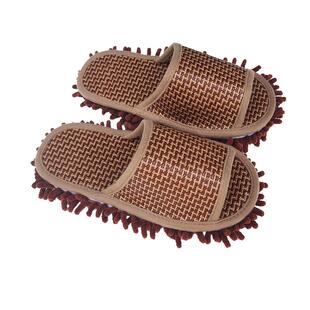 男女款士擦地拖鞋静音防臭室内木地板夏天软底可拆洗懒人拖地拖鞋