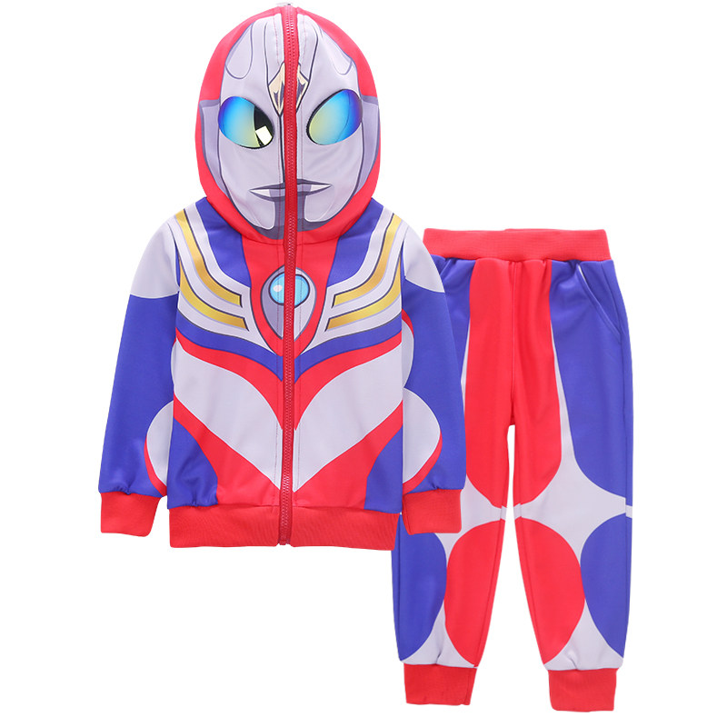 正版奥特曼衣服男童秋装套装