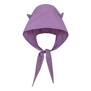 日系小恶魔速干绑带遮阳防晒帽子女夏季薄款巴拉克拉法帽大头围潮