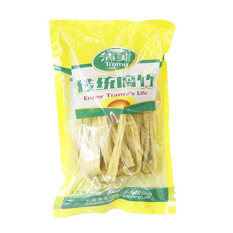 上海清美传统腐竹200g 3包包邮 非转基因大豆纯手工制作特产干货