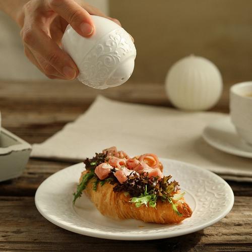 浮雕藤花纹咖啡杯碟套装高级奶陶瓷茶壶杯子欧式壶下午茶感水杯